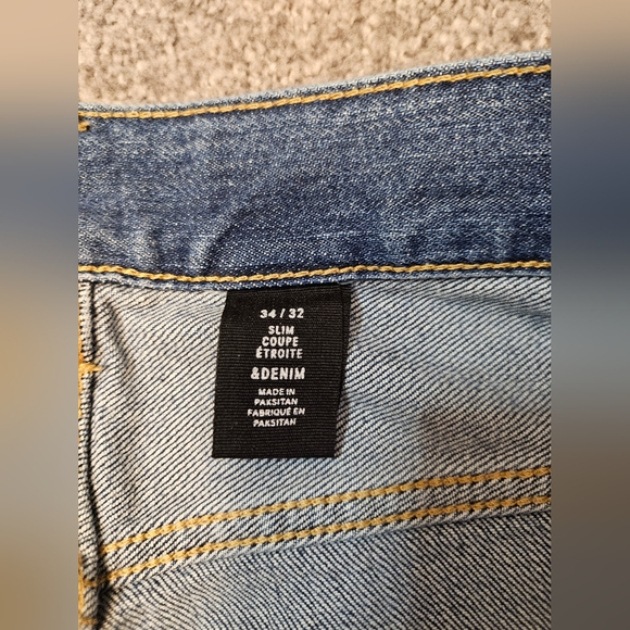 H&M men's slim fit denim jeans 34/32 used good condition - Picture 6 of 8